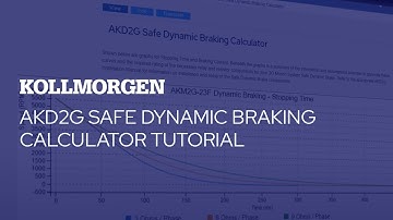 AKD2G Safe Dynamic Braking Calculator Tutorial