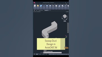 "Duct Design in AutoCAD 3D | Sweep Tool Explained in Seconds! #Shorts"