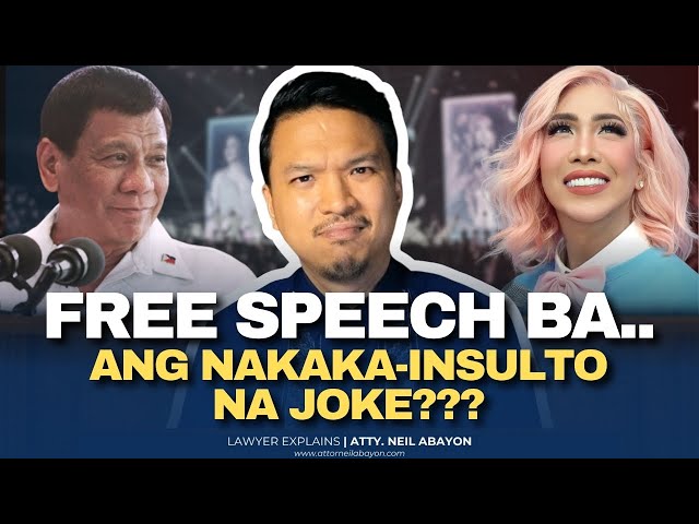 Vice Ganda Joke vs FPRRD... Free Speech ba 'yon ...
