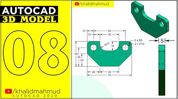 3D Mechanical modelling using AutoCAD model 8 | KHALID MAHMUD