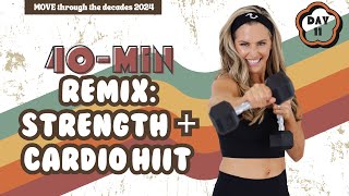 40 Minute Remix Strength & Cardio HIIT Workout  - MOVE DAY 11 [Interval + Circuit Training] screenshot 4