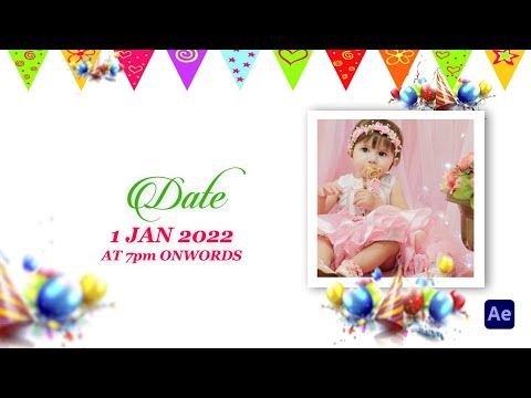 P-18 | Customize Video | Birthday Invitation | ap motions