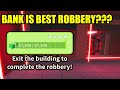 ROBBERY BALANCE CHANGES... BANK IS THE BEST??? | Roblox Jailbreak