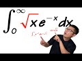 integral of sqrt(x)*e^(-x) from 0 to inf