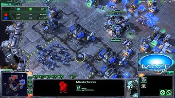 Maze Esports - 1v1 - Terran Harass and Nuke - PvT Part 1/2