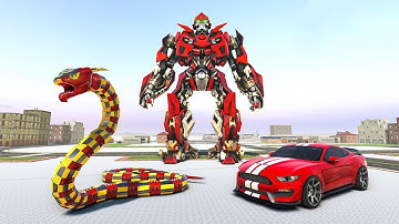 Anaconda Robot Car Transform: War Robot Games video | Robot 2021 gameplay | 3D robot gameplay