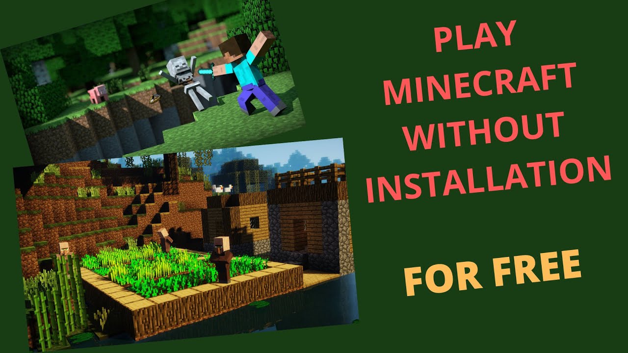 HOW TO PLAY MINECRAFT WITHOUT INSTALLATION PLAY MINECRAFT FOR FREE