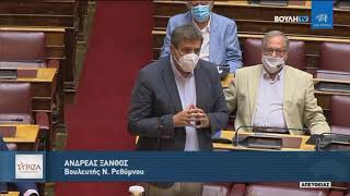 Θάνος Πλεύρης Υπουργός Υγείας Κοινοβουλευτικός Έλεγχος για αναστολές και κατάσταση ΕΣΥ Βουλή 13.9.21