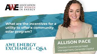 What are the incentives for a utility to offer a community solar program?