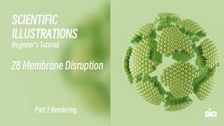 Beginner C4D Tutorial for Scientific Visualization | Rendering Guide | 28 Membrane Disruption