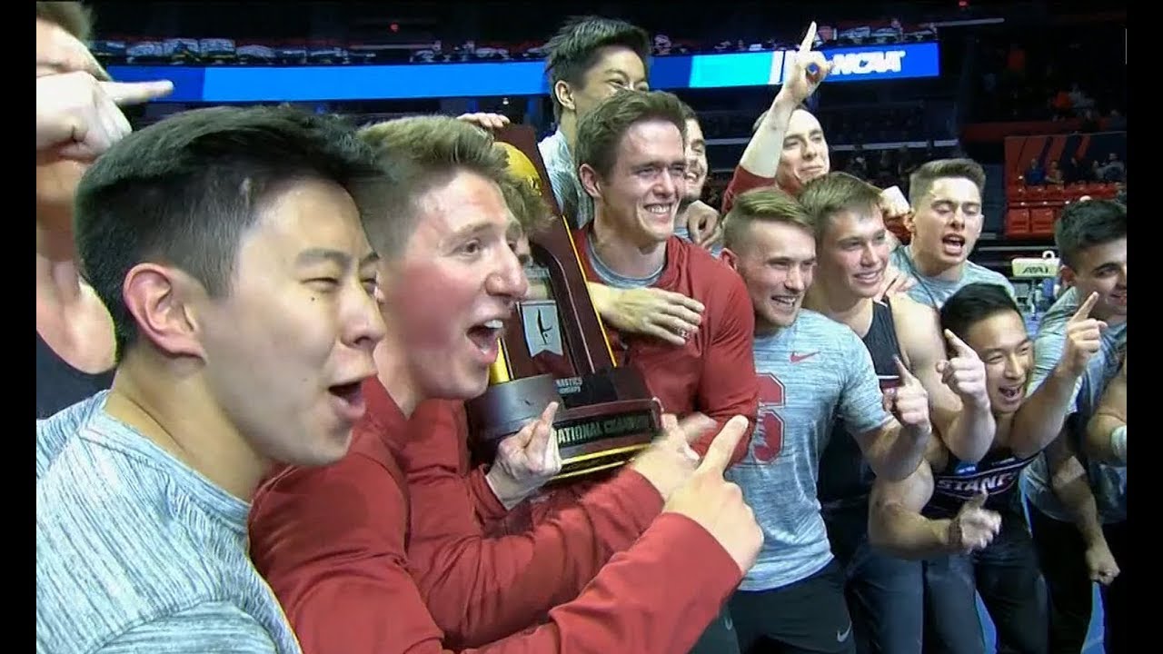 Stanford men's gymnastics celebrates first NCAA title since 2011 YouTube