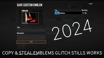 Black Ops 2 - How Too Copy & Steal Emblems Glitch 2024