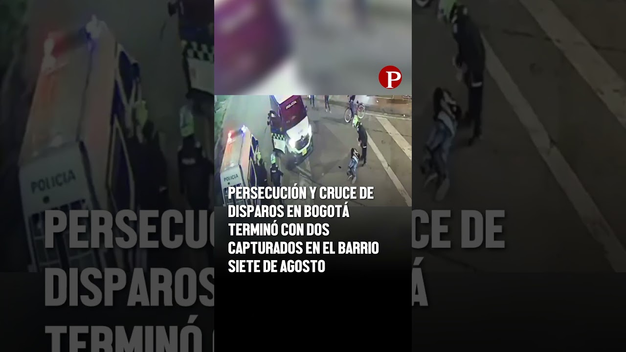 Cruce de d1sparos en Bogotá terminó con dos capturados