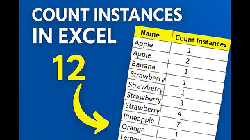 Count Instances in Excel Like a Pro | Count Occurrences in Seconds!