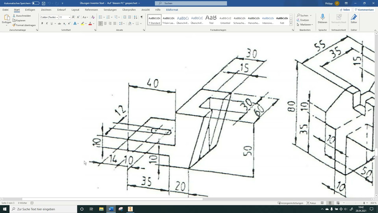 Inventor Übung 4 - YouTube