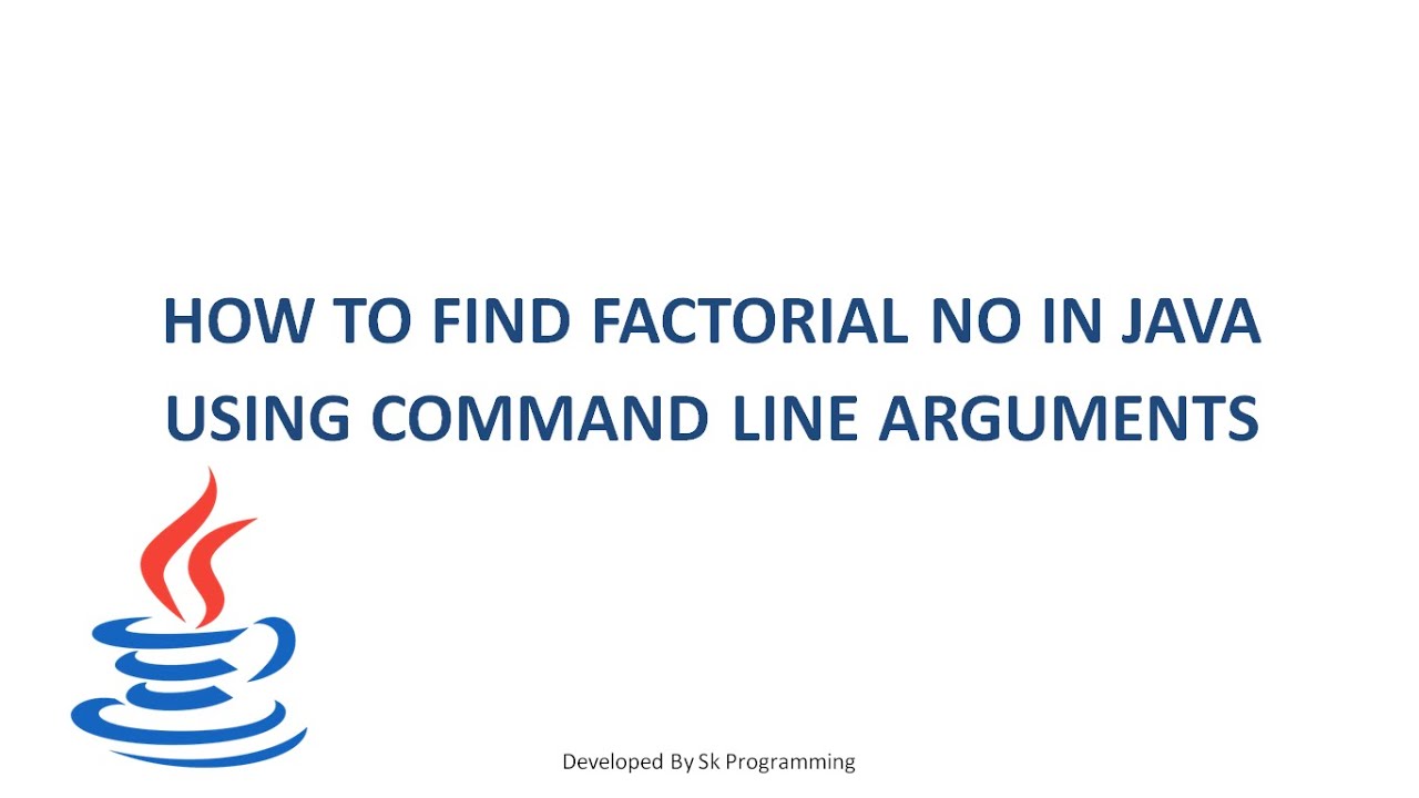 Factorial no in java || Factorial no using for loop || factorial no ...