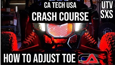 CA TECH USA - Adjust Tie Rods & Set Toe for your UTV or SXS - How To Video