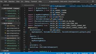 Angular 7 - Nesting a Component inside a Parent