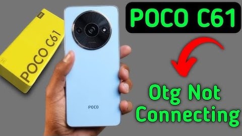 Poco C61 Otg connect Nehi ho raha, how to solve Otg not connecting problem in poco, enable otg setti