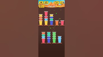 Cup Sort Puzzle Level 93 WalkThrough Solution Gameplay