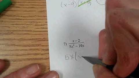 8.1 Notes: Simplifying Rational Functions