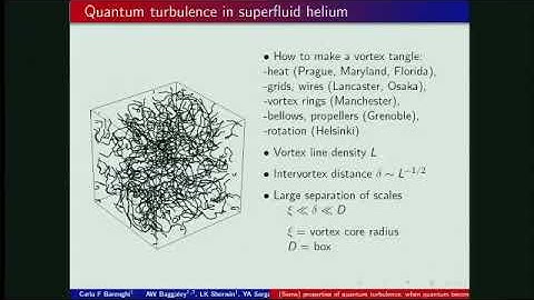 Prof. Carlo Barenghi | The properties of quantum turbulence: the homogeneous isotropic case