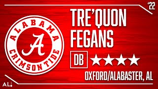 Alabama 2022 Signees Trequon Fegans Highlights