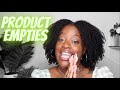 My First Empties Video! Natural Hair Products for Type 4 Hair