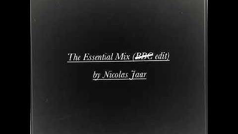 Nicolas Jaar - Essential Mix - 19-05-2012 - No BBC ads