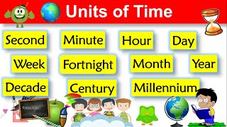 Time, Second, Minute, Hour, Day Week, Month, Year...| Decade Century Millennium | Time Conversions