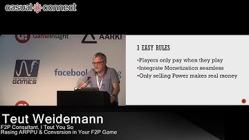 Raising ARPPU & Conversion in your f2p Game | Teut Weidemann