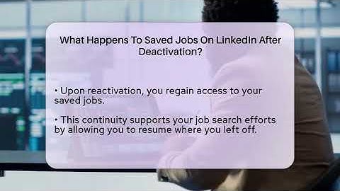 What Happens To Saved Jobs On LinkedIn After Deactivation? - Everyday-Networking