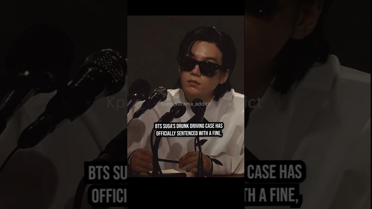 BTS Suga's case has been sentenced with a Fine 