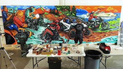 Adam Turman - Think Outside Mural - Polaris Inc.