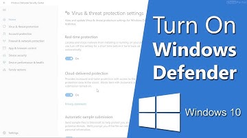 How To Turn on Windows Defender in Windows 10 [2019 version]