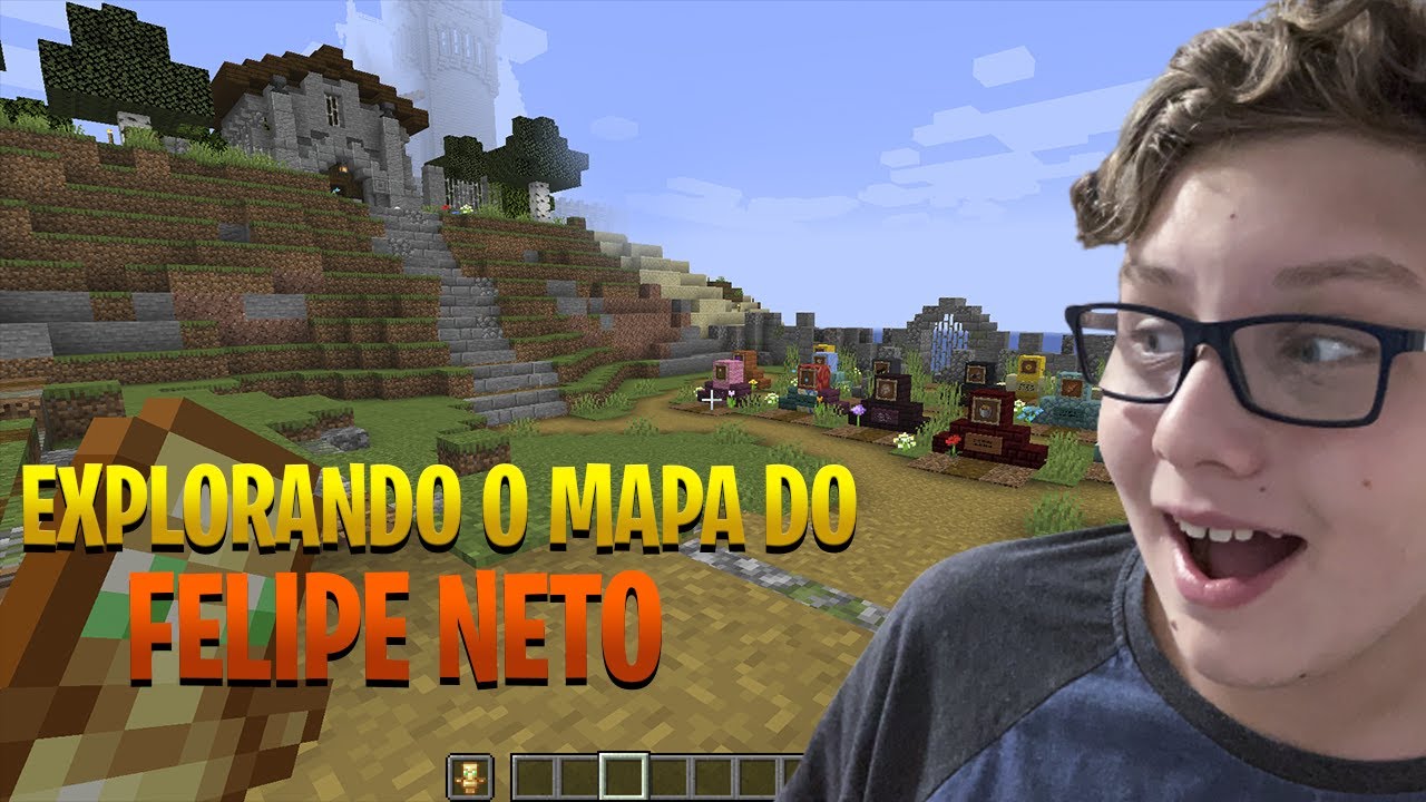 EXPLORANDO O MAPA DO FELIPE NETO!! CEMITÉRIO REVELADO!