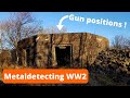 Exploring  WW2 gun and bunker position and metaldetected.  What did we find ?