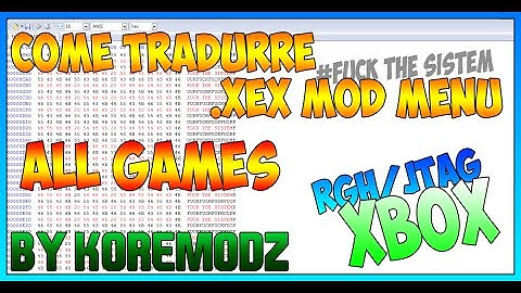 Tutorial Xbox RGH/JTAG: Come Tradurre .xex MoD Menù [Decrypt and ecrypt .xex Files], (All Games) ITA