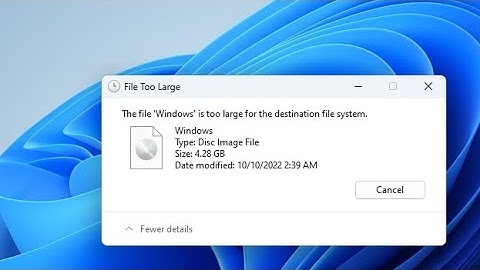 How to fix " File Too Large "