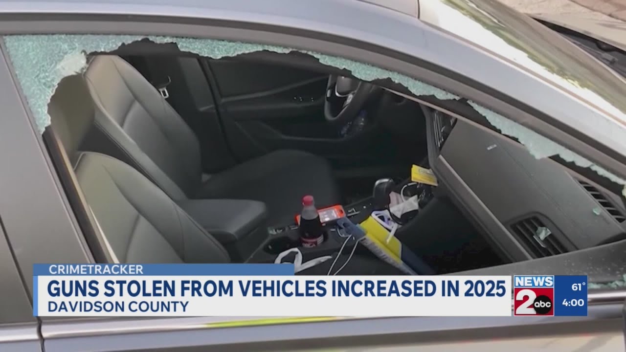 More guns stolen from vehicles in Davidson County in 2025