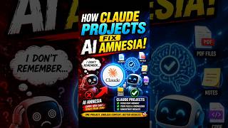 How Claude Projects Fix AI Amnesia 🤯 | Never Repeat Yourself Again!Claude #ClaudeAI #AI #Anthropic