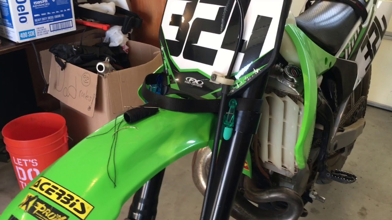 HOME MADE TUGGER STRAP DIRT BIKE YouTube