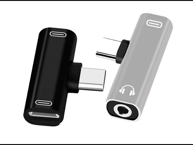 Adaptador USB C a mini jack 3.5mm Cable de Audífonos y carga y otg 2 en 1.  FUNCIONAN? audio tipo C 