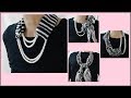 ♥【スカーフの巻き方】マジックのようにネックレスとつなぐ7パターン 7 magic ways to wear a scarf with necklace