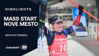 BIATHLON 2025-26 : Julia Simon TRIOMPHE sur la mass start de Nove Mesto devant Océane Michelon