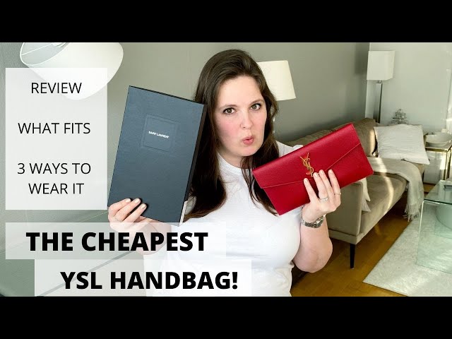 YSL UPTOWN POUCH REVIEW: WHAT FITS INSIDE +DIFFERENT WAYS TO WEAR WITH A  CHAIN