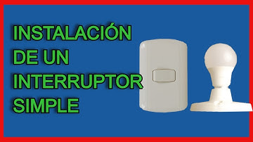 COMO INSTALAR UN INTERRUPTOR SIMPLE PASO A PASO / BIEN EXPLICADO