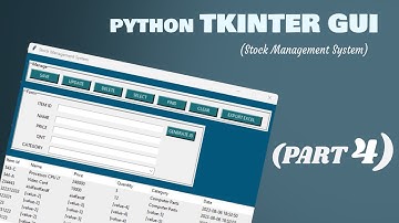 Save data into the database MySQL for Python Tkinter GUI CRUD Stock Management System (part4)