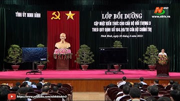 Bồi dưỡng, cập nhật kiến thức cho cán bộ đối tượng 3