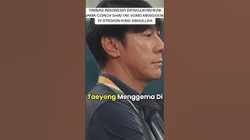 INDONESIA DITAKLUKAN IRAK NAMA COACH SHIN TAE YONG MENGGEMA DI STADION #shintaeyong #timnasgaruda